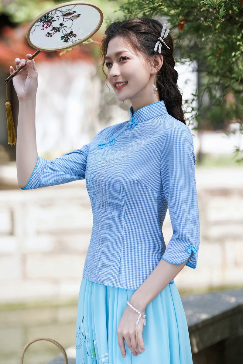 港少女大学生高初中生民国五四青年学生装女演出服汉服女中国风大码