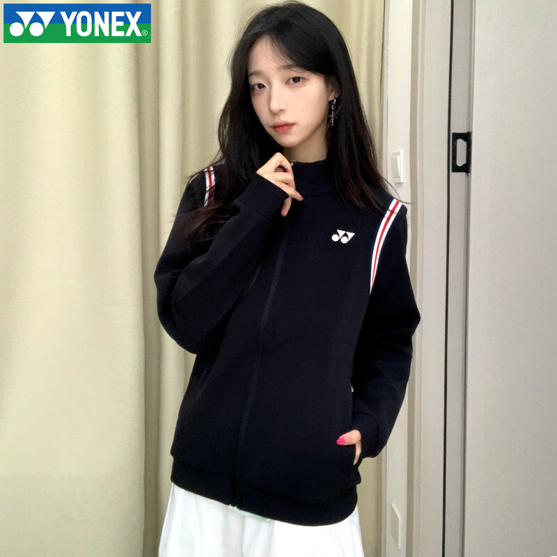 YONEX Autumn Winter Badminton Long Sleeve Hoodie Jacket Sportswear Men’s 150094BCR White L 19