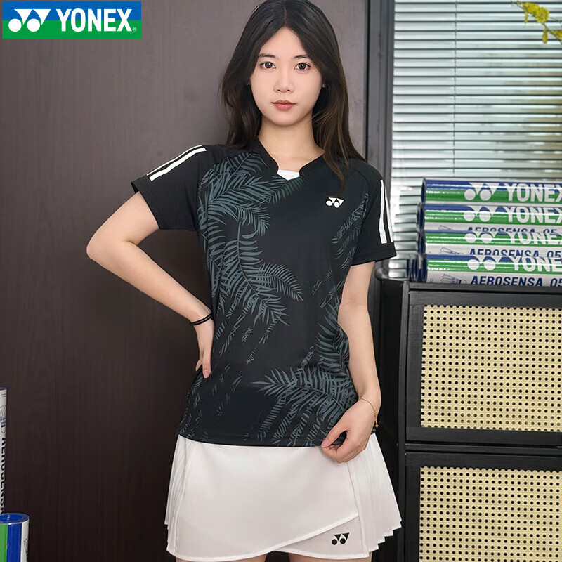 YONEX Badminton Sports T-Shirt Short Sleeve Breathable Men's - 1100326BCR Champagne Color L 5