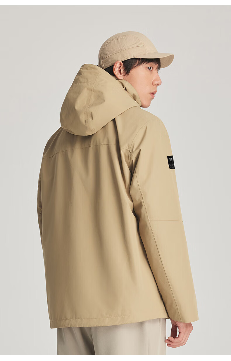 TECTOP Three-in-One Waterproof Hard Shell Jacket with Fleece Liner for Men Mountaineering 16