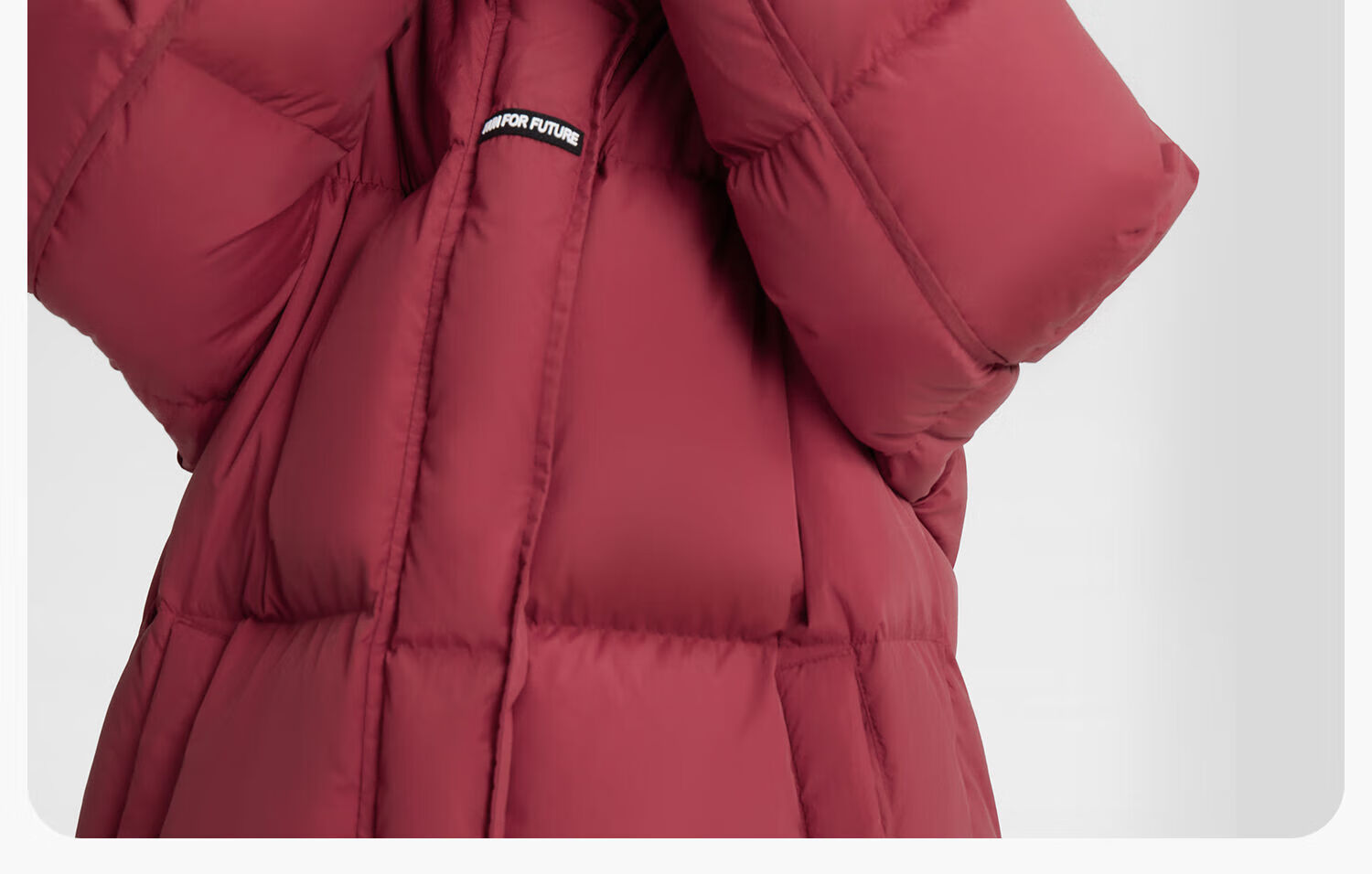 Zuo Xi Boys' Mid-Length Down Jacket Winter Warm Thickened Hooded Coat Red Size 130 New Year Outfit 16