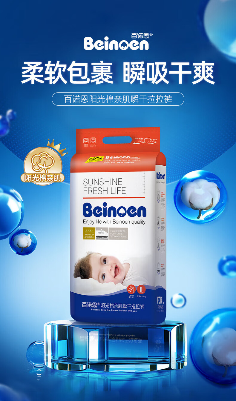 Подгузники-трусики Beinoen XXL
