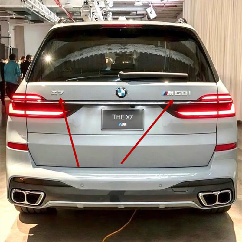 新款宝马x7m60i车标后尾标x7改装m运动标志车尾标m60i排量标车贴 一对