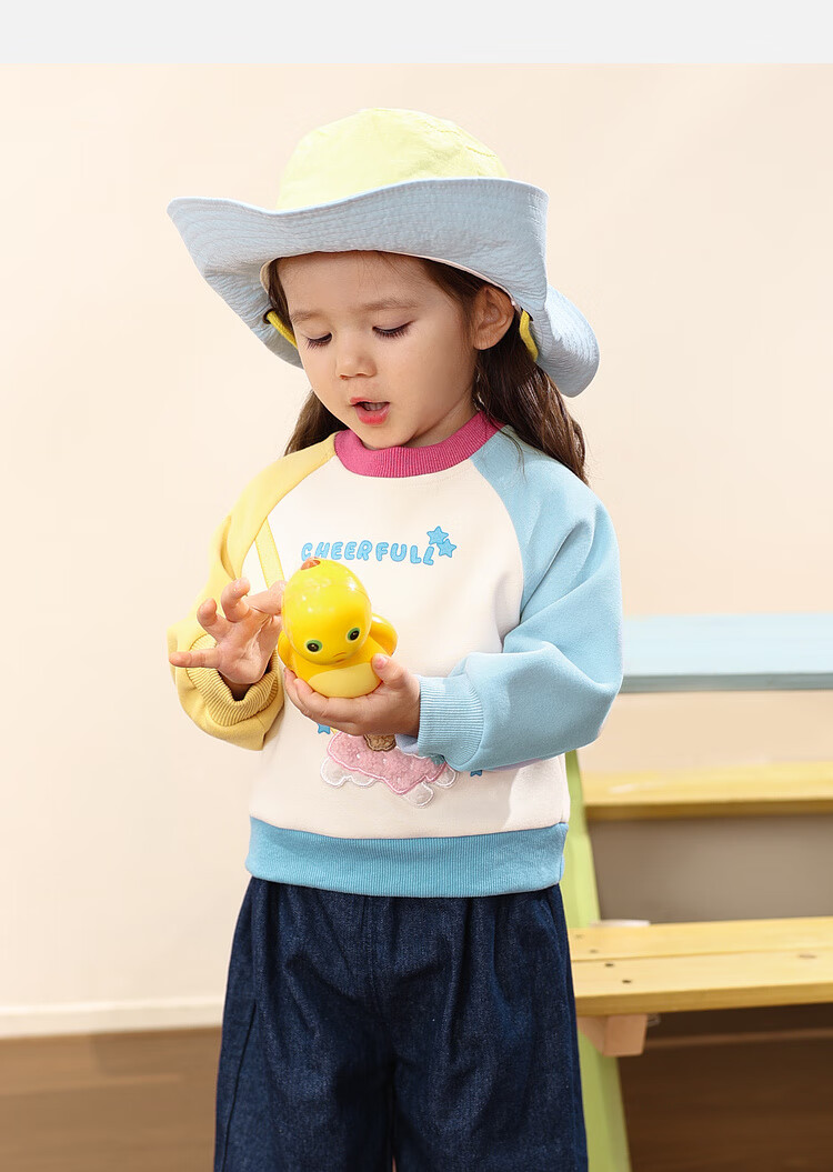 LUSON Little O Dad Baby Girl Toddler Raglan Sleeve Autumn Cartoon Cute Casual Sweatshirt New Year Outfit 27