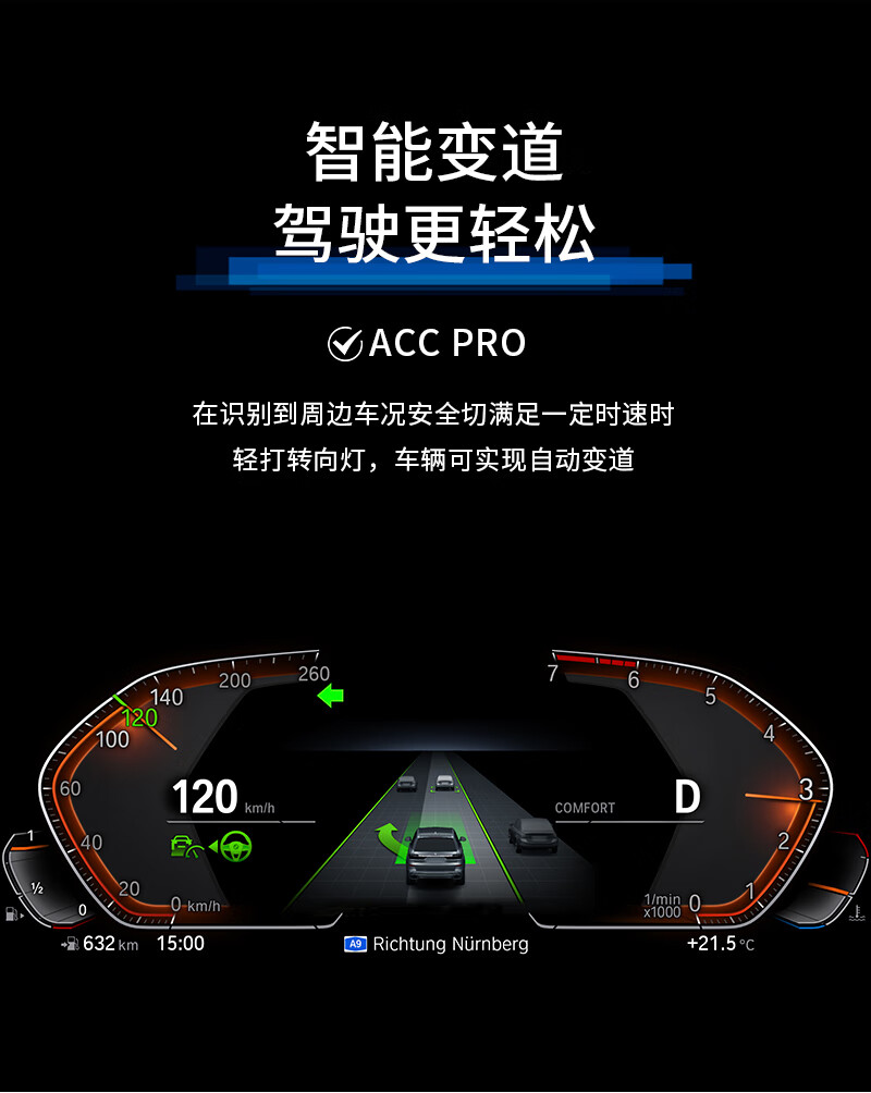 小米(mi)适用于宝马acc自适应巡航并线辅助3系5系7系x3改装6gt增强型