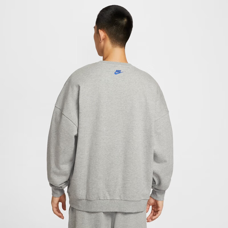 NIKE Men's Pullover, Knitted Crew Neck, Trendy And Fashionable, Simple And Versatile IB8360-010 Black XL 6