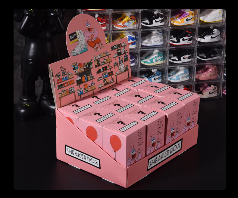 迷你球鞋模型盲盒 盲盒鞋子迷你aj球鞋模型摆件钥匙扣车载潮玩手办