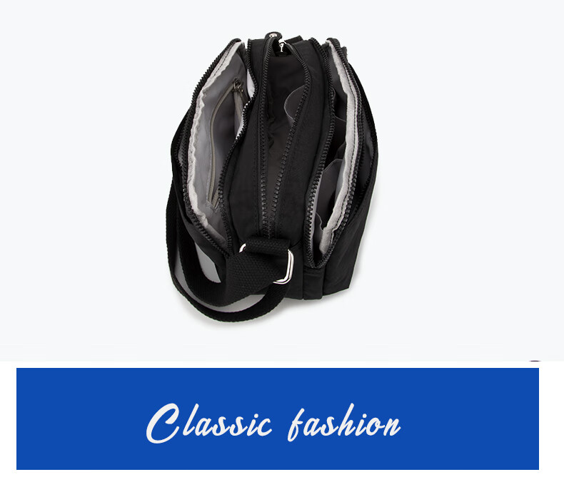 Xiaoxiongyilian Nylon Fabric Bag, Shoulder Crossbody Small Bag, Casual Versatile Water-Resistant Women's Handbag, Lightweight Large Capacity Multi-Compartment Valentine's Day Gift 9