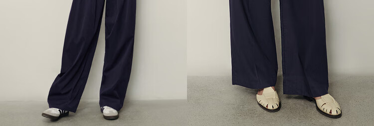 Giordano [Korean Celebrity Style] 2026 New Lyocell Cotton Pleated Wide-Leg Pants for Women 05415556 10