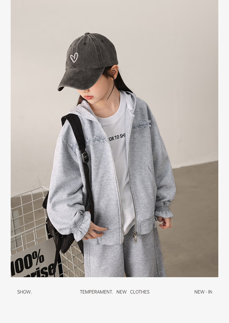 LUSON Chen Dazhu Girls Casual Set Autumn Thin Big Kids Sportswear Children's Autumn Clothes 18