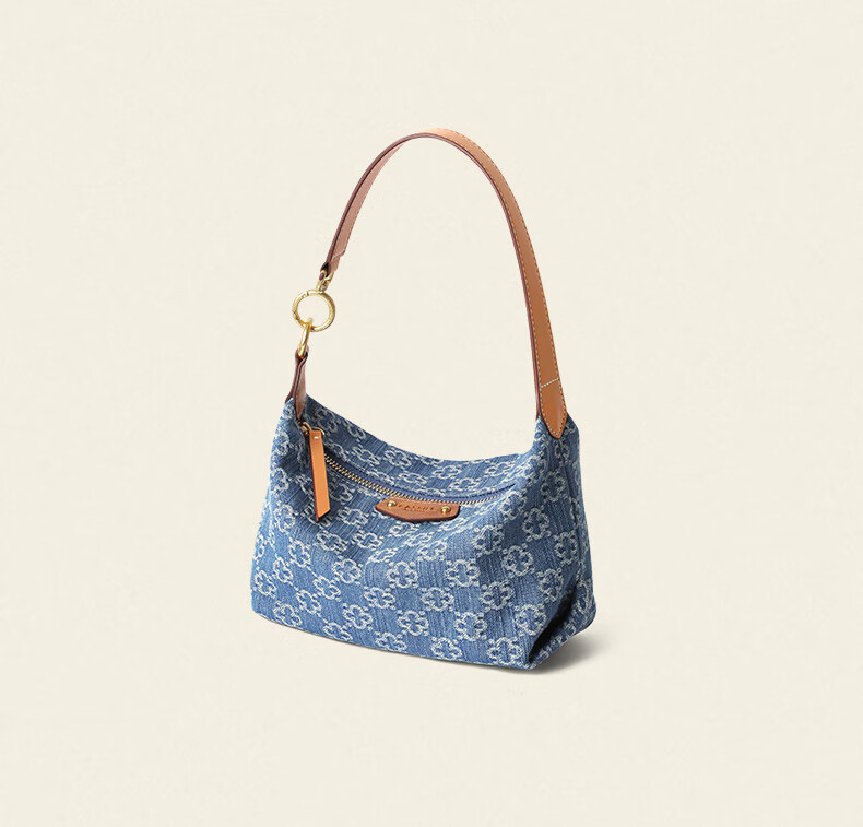 CASSILE Women's Shoulder Bag, Denim Commuter Large Capacity Light Luxury Underarm Bag, 520 Gift 14