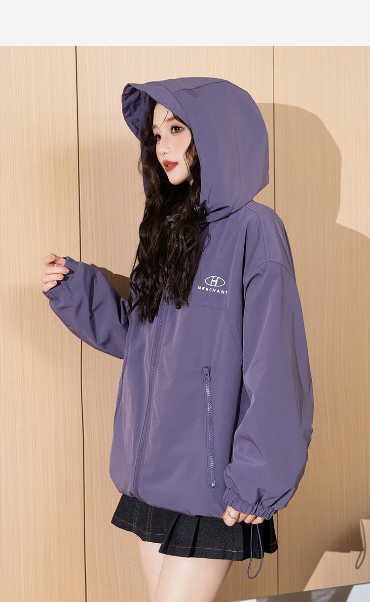TonLion 2025 Autumn Women's Hooded Three-Proof Composite Fleece Work Jacket 24