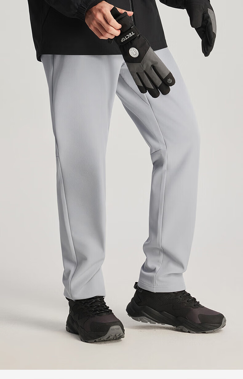 Tantuo Men's Fleece-Lined Warm Softshell Outdoor Hiking Pants 13