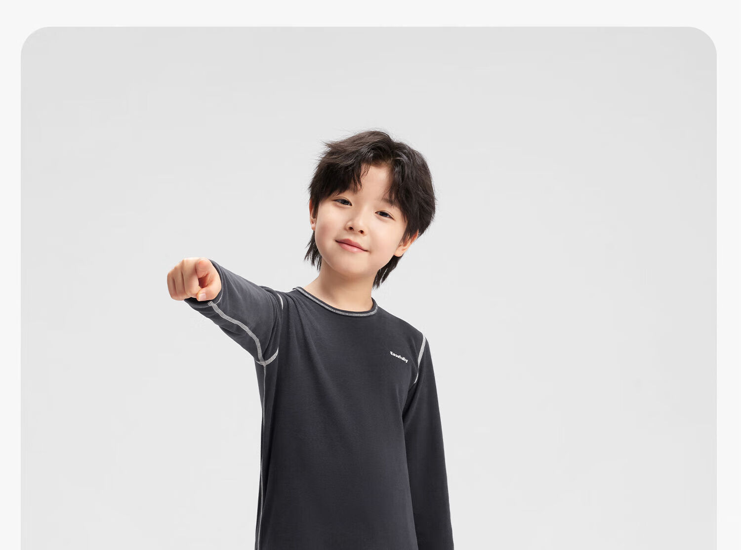 Zuo Xi Children's Thermal Underwear Set Boys and Girls Autumn Clothes 2025 New Homewear Base Layer Navy Blue 160 23