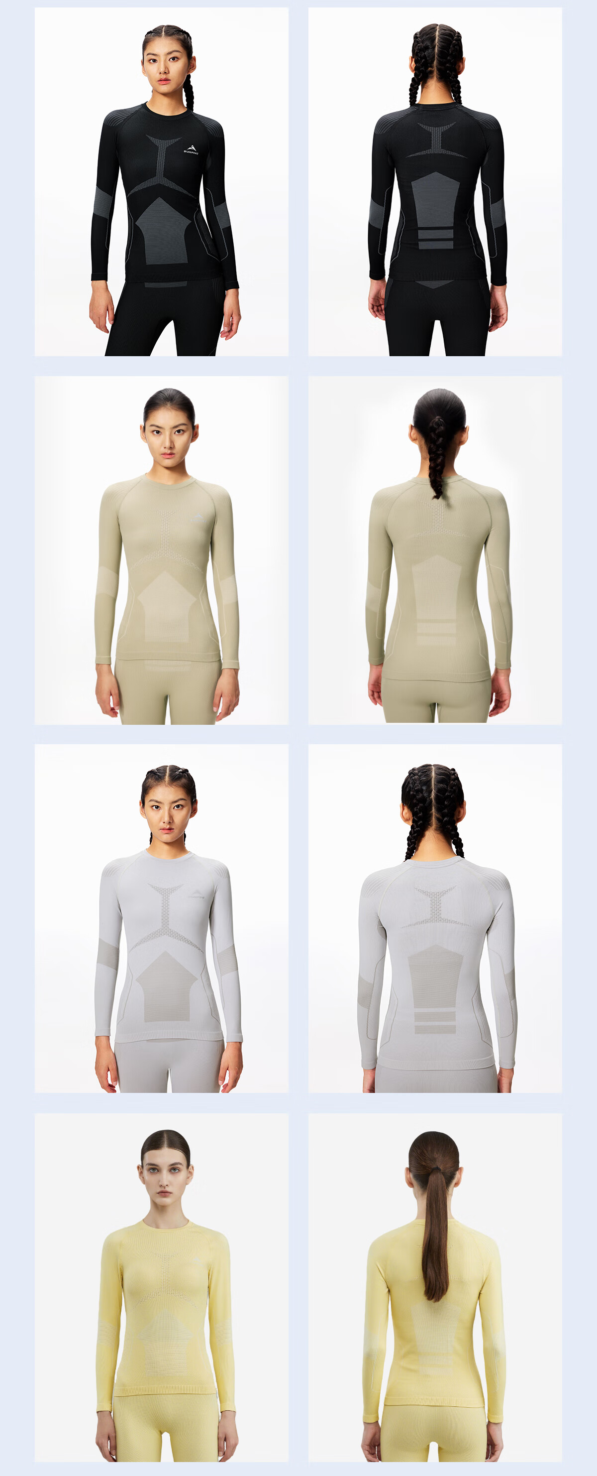 SURPINE Reverse Cold Series Ski Thermal Quick-Dry Shirt for Men And Women, Moisture-Wicking Breathable Running Functional Underwear 10