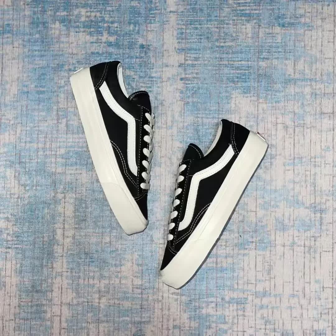 万斯(vans)style藏蓝低帮帆布鞋权志龙gd同款情侣鞋男女休闲滑板鞋潮
