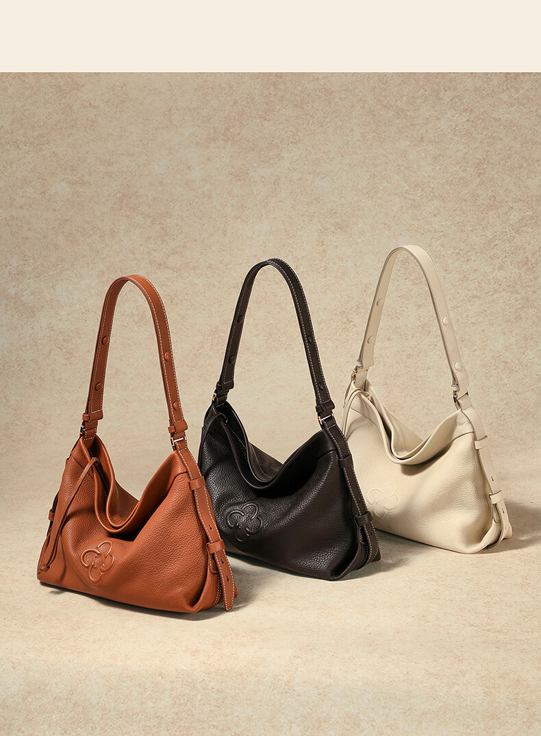 CASSILE Women's Handbag, Tote Bag, Genuine Deer Leather, Large Capacity, Luxury Shoulder Hobo Bag, 520 Gift 4