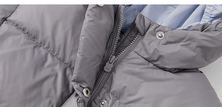 Papa [Three-proof] papa Winter Children's Down Jacket Boys and Girls Cold-resistant Antibacterial Anti-static Red 100 18