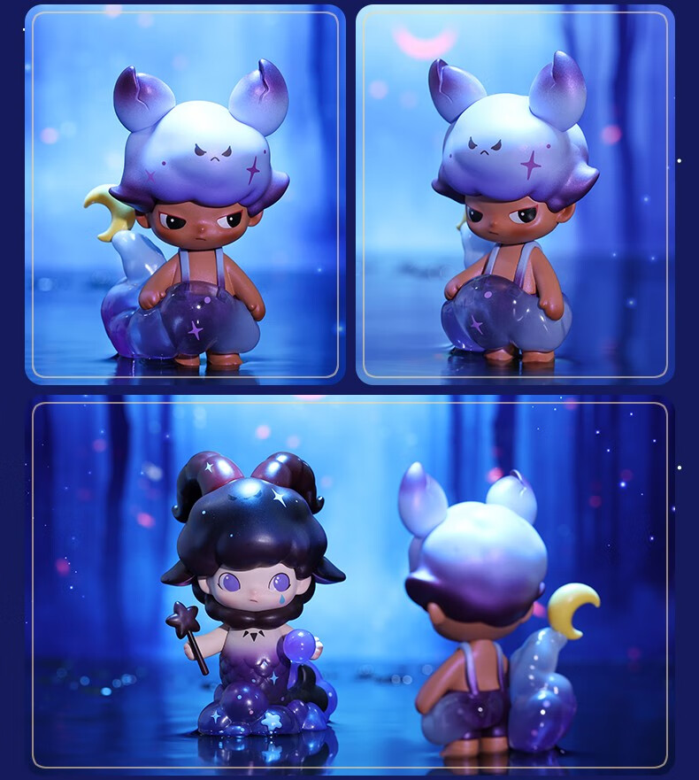 popmart泡泡玛特 dimoo星座系列盲盒潮流桌面摆件网红礼物玩具正确