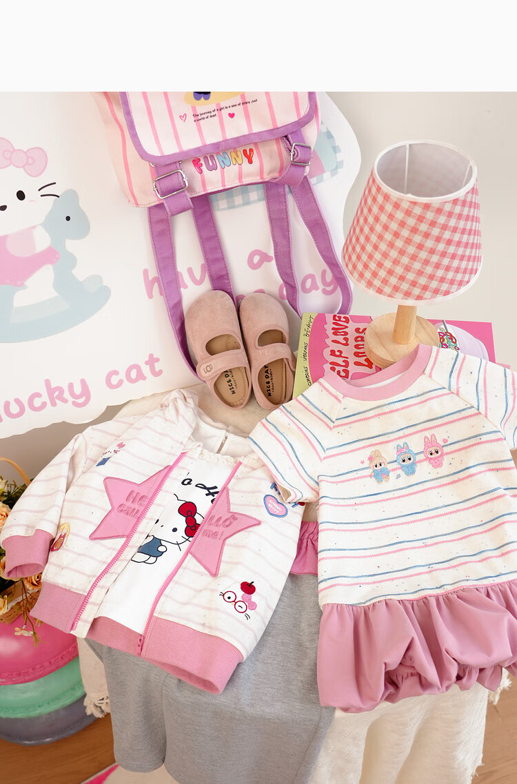 LUSON Little O Dad Baby Girl Autumn Outfit 2025 Spring and Autumn Long Sleeve Sweatshirt Jacket and Pants Baby Clothes 22