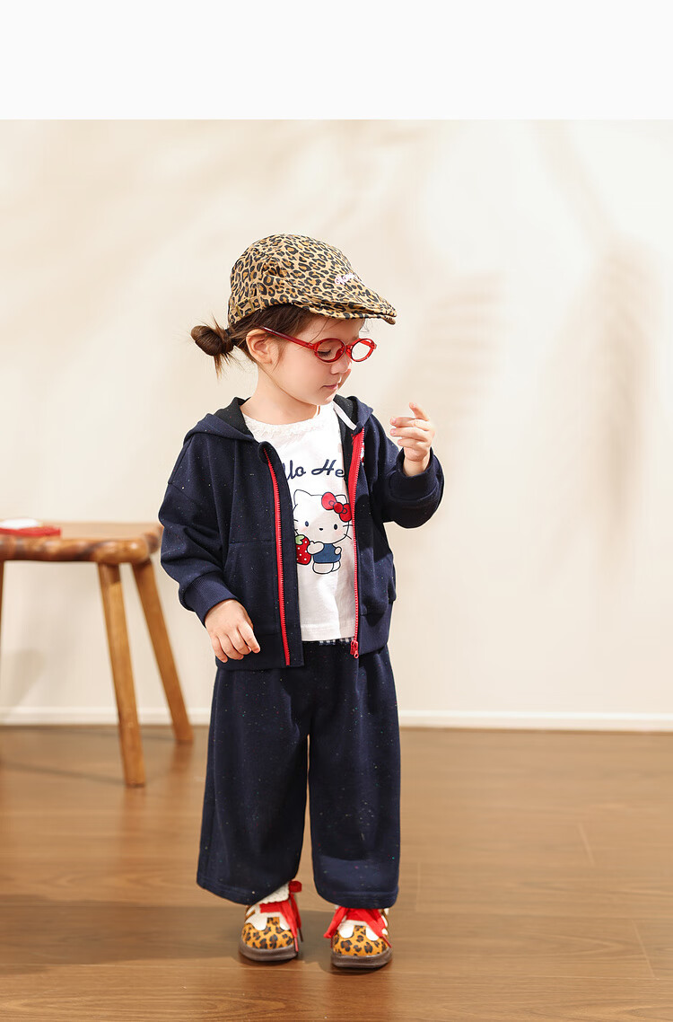 LUSON Little O Dad Baby Girl Autumn Outfit 2025 Spring and Autumn Long Sleeve Sweatshirt Jacket and Pants Baby Clothes 16