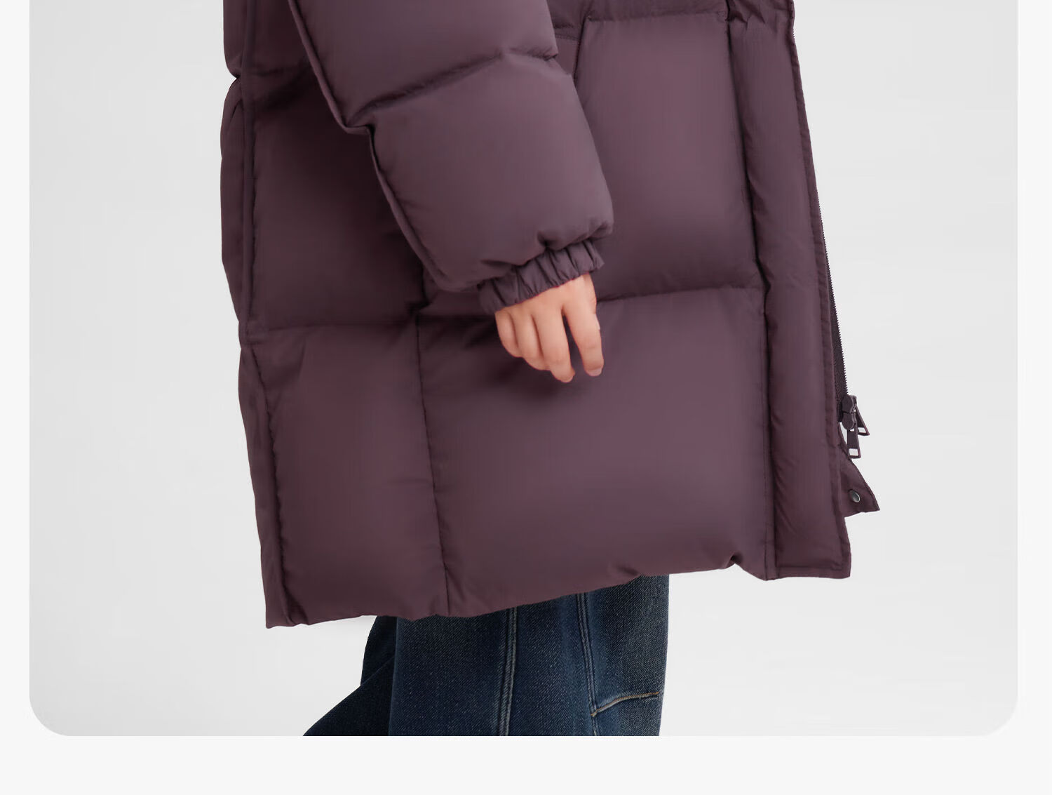 Zuo Xi Boys' Mid-Length Down Jacket Winter Warm Thickened Hooded Coat Red Size 130 New Year Outfit 57