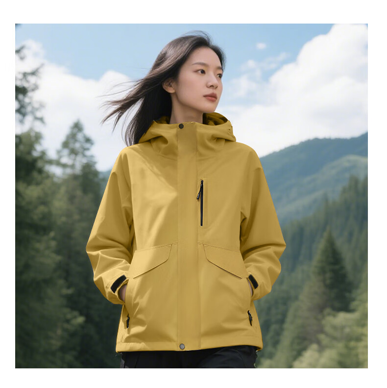 Baleno 2026 New Women's Outdoor Jacket Spring Autumn Winter Windproof Waterproof Hooded Coat Versatile Travel Top 2