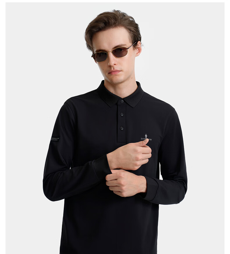 Biyinlefen [Dry Touch Pique] 2025 Autumn New Men's Skin-friendly Stretch Soft Textured Collar Long Sleeve Polo Shirt 5