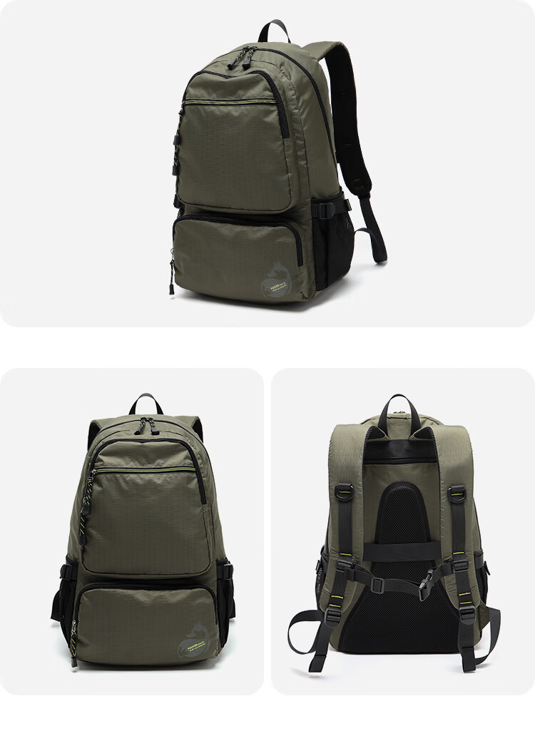 FOUVOR Outdoor Large Capacity Backpack for Women, Laptop Backpack, Student Travel Leisure Bookbag, Lightweight Travel Bag, Gray 7