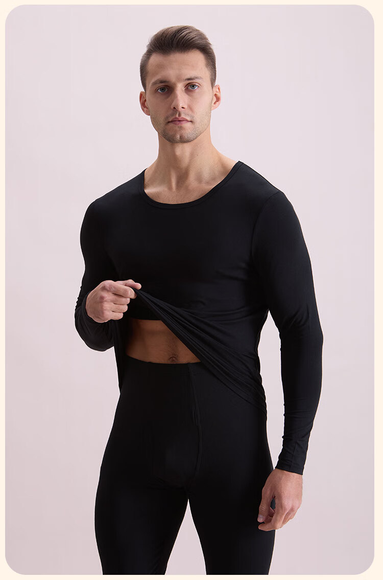COVER ORANGE Men's Thermal Underwear Winter Set Modal Antibacterial Antistatic High Elasticity Temperature Lock Comfortable 11