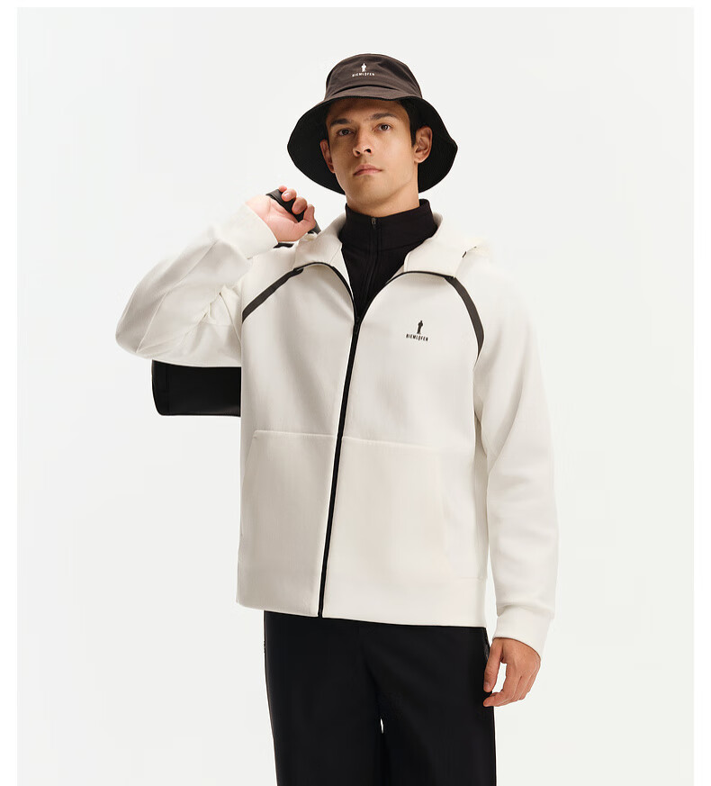 Biyinlefen [Ultra Soft Air Layer] 2025 Autumn New Men's Casual Sports Soft Oversized Hooded Jacket 3