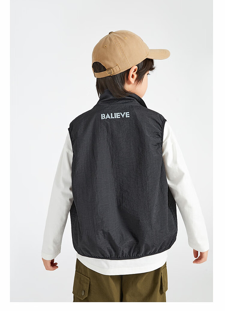 Duoduo Boys Workwear Vest 2025 Spring Autumn Children's Outdoor Functional Style Waistcoat Stylish Jacket for Older Kids 10