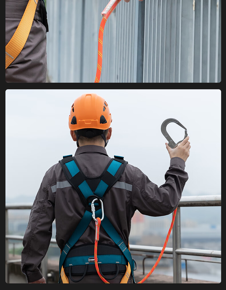 Kanle High-Altitude Power Operation Equipment, Self-Locking Large Hook, Wide-Mouth Lifting Hook Steel Pipe Safety Hook, Aluminum Large Hook [Silver] 3