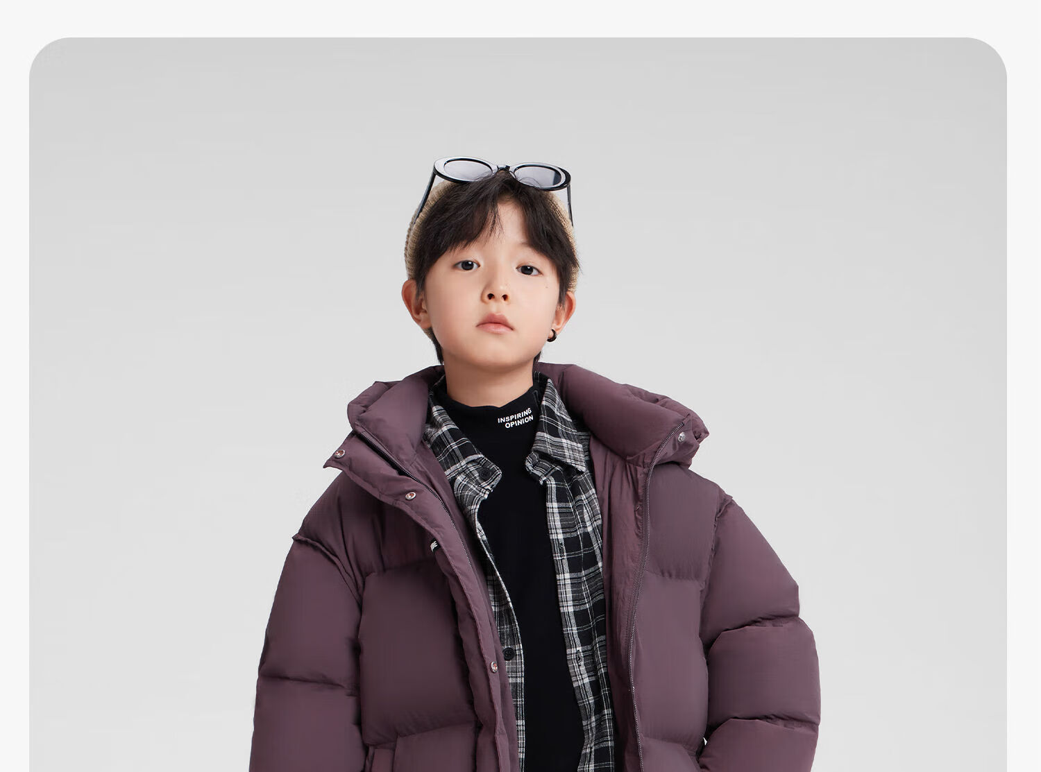 Zuo Xi Boys' Mid-Length Down Jacket Winter Warm Thickened Hooded Coat Red Size 130 New Year Outfit 52