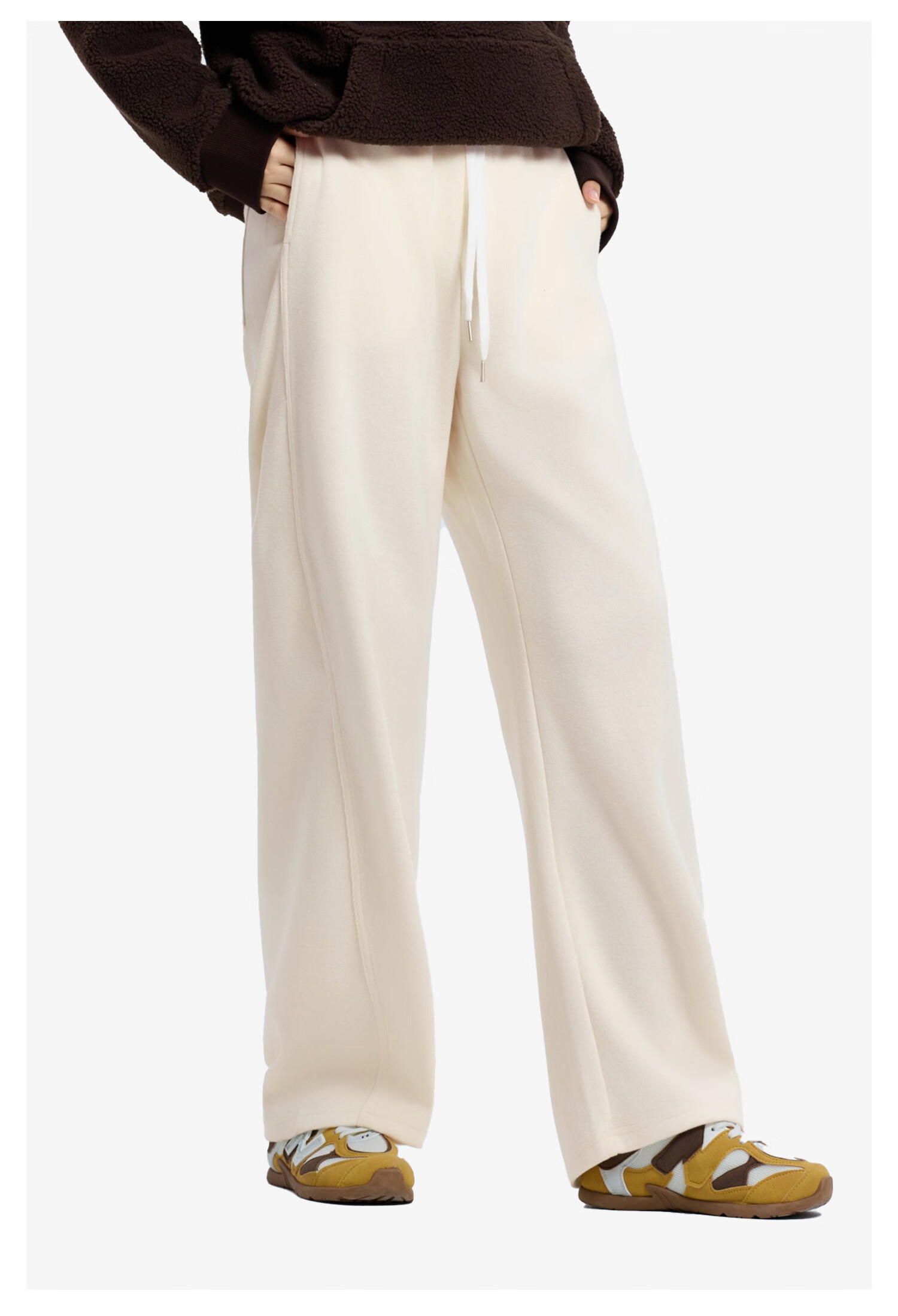 Meters Bonwe Women's Casual Pants 2025 Autumn New Soft Comfortable Skin-friendly Draped Wide-leg Trousers 3