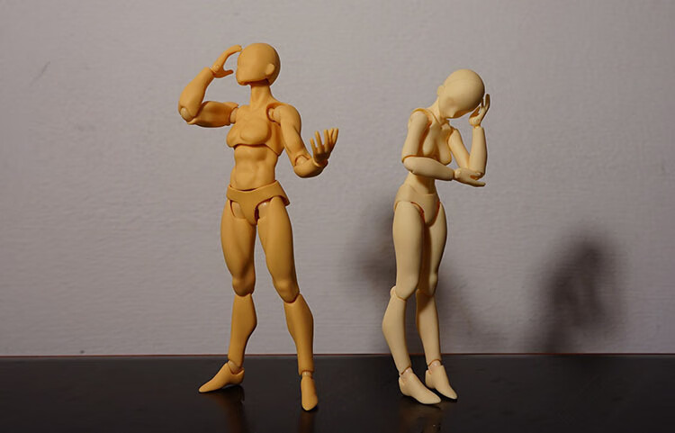 shf关节可动素体男女人体手办figma人偶美术绘画写生漫画模型 豪华版