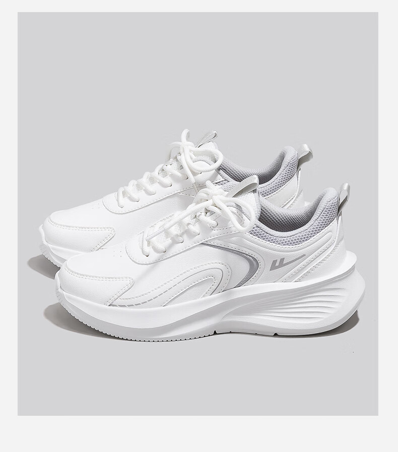 Warrior Official Women's Sports Shoes 2026 Spring New Trendy Casual White Sneakers for Women White/Off-Gray Size 35 12