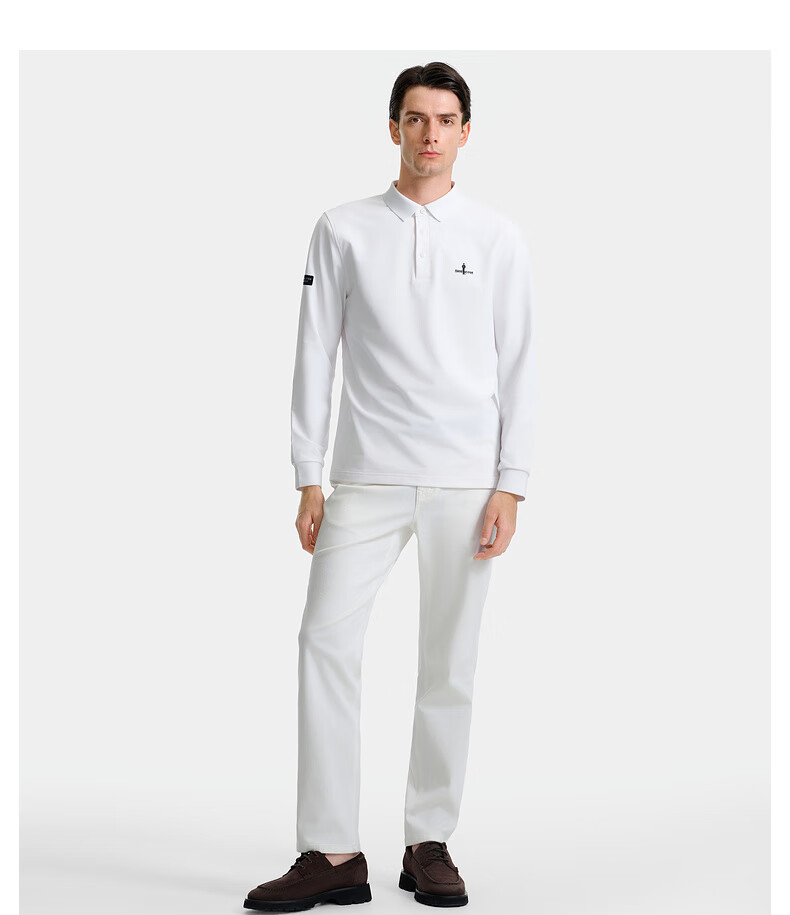 Biyinlefen [Dry Touch Pique] 2025 Autumn New Men's Skin-friendly Stretch Soft Textured Collar Long Sleeve Polo Shirt 15