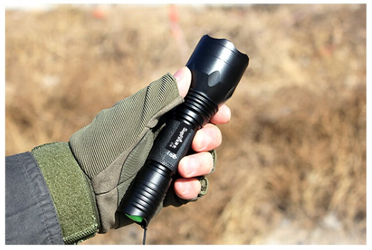 神火supfirec10强光手电筒c10s远射王充电防水进口led户外家用骑行c10