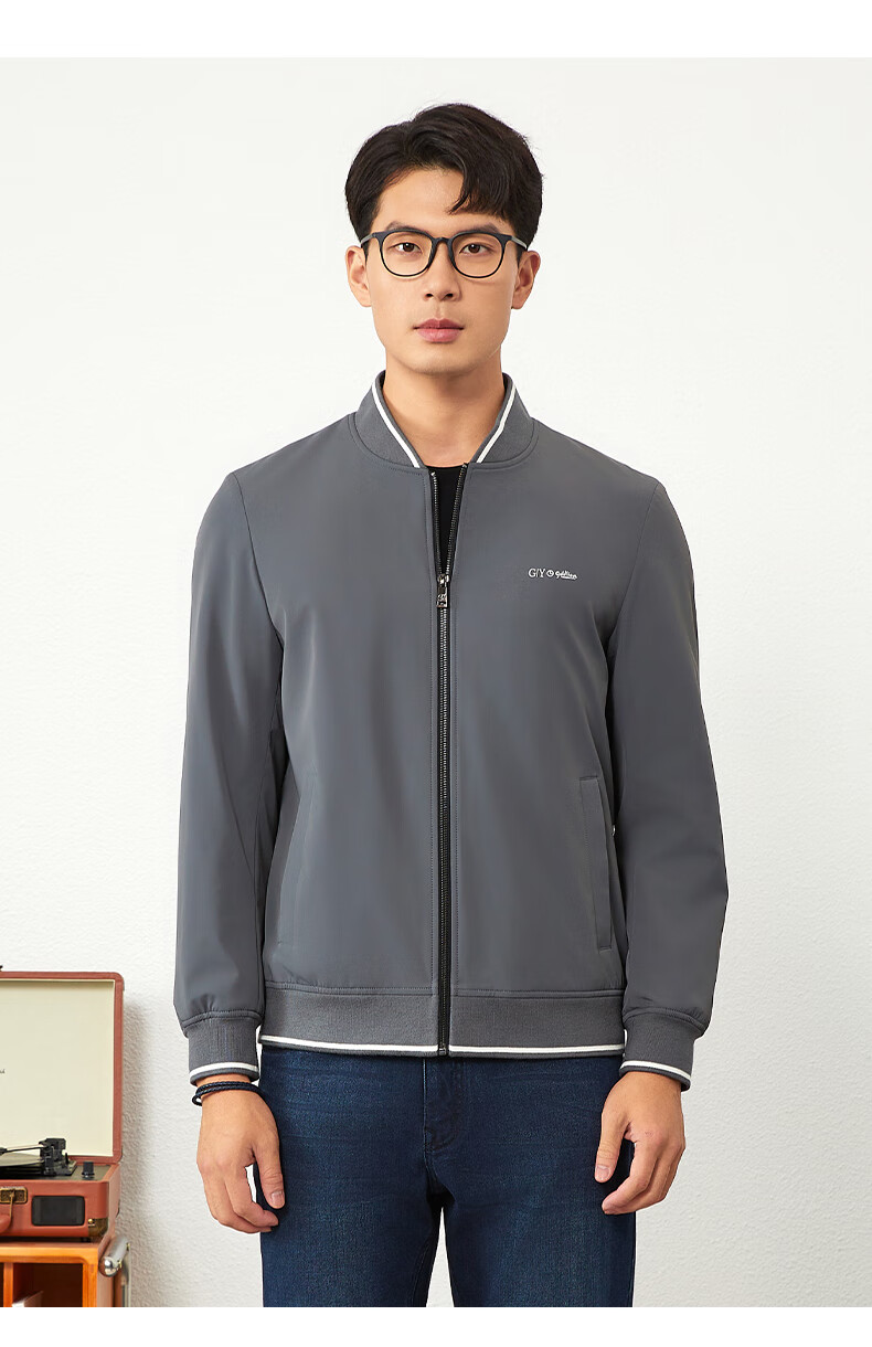 Goldlion GY Men's Autumn Winter Easy-Care Three-Proof Jacket JPB0133-MK132 Navy Blue L 4