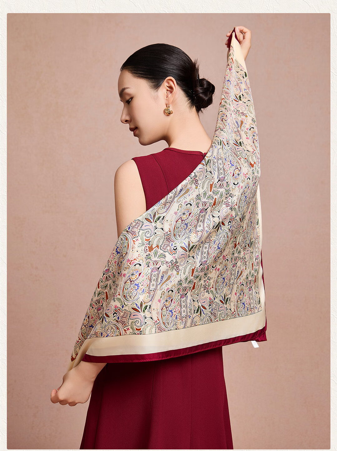 Shanghai Story New 100% Mulberry Silk Twill Scarf Shawl Gift Box for Mom Mother's Day Birthday Gift 7