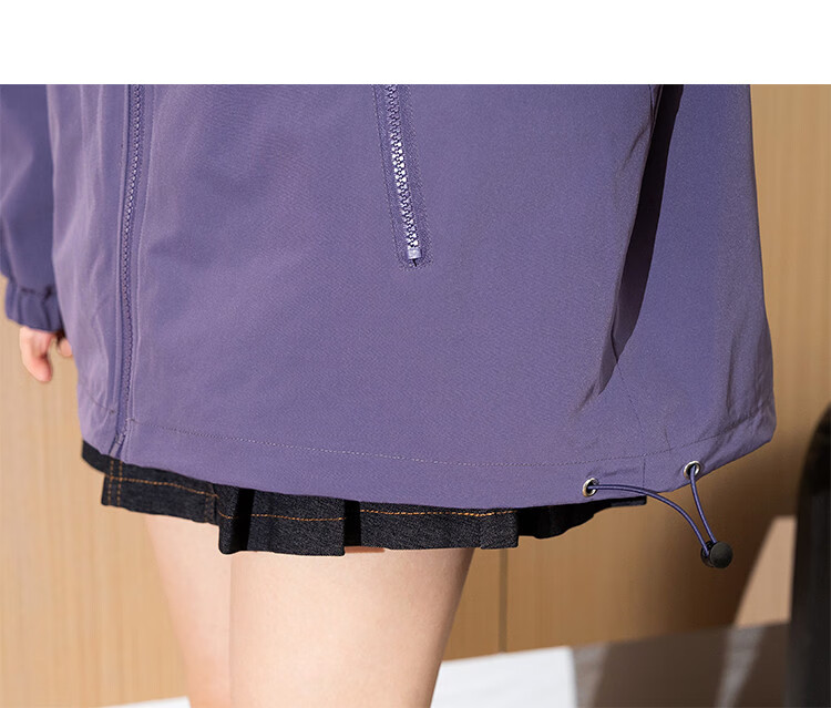 TonLion 2025 Autumn Women's Hooded Three-Proof Composite Fleece Work Jacket 30