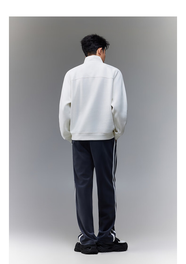 CABBEEN Velvet Y-Axis Stripe Men's Sweatshirt Special Fabric LOGO Single C Embroidery Winter Long Sleeve Sweatshirt 9