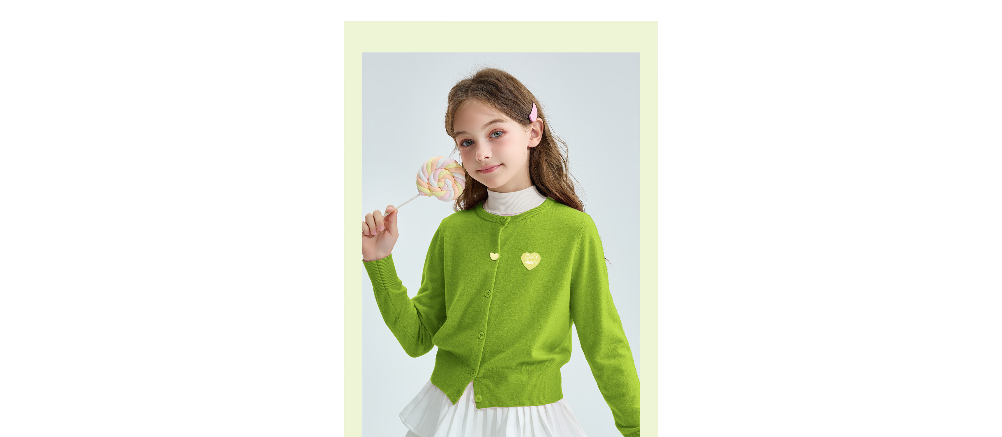 Disney Girls' Sweater Set 2026 Spring New Cute Princess Style Children's Knitwear 8
