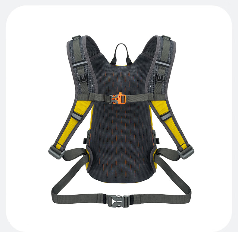 TFO Competition-Grade Hiking Backpack, Lightweight Multifunctional Outdoor Rucksack Cycling Backpack 9202503 Yellow 20L 4