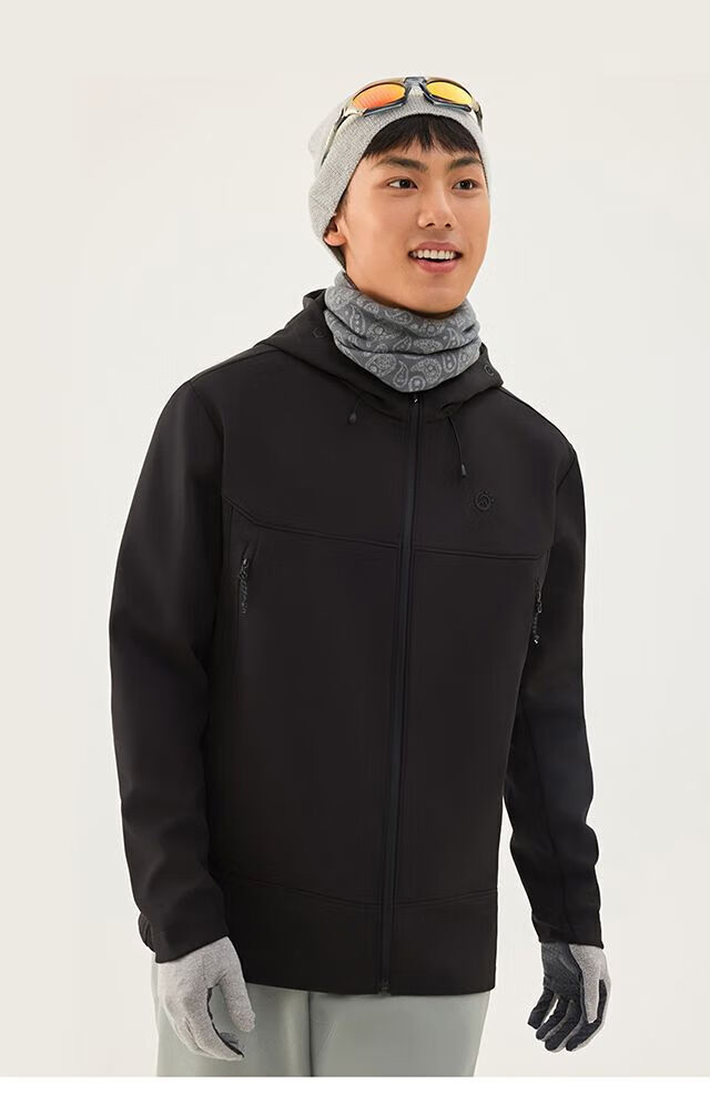 TECTOP Fleece-Lined Softshell Jacket Couples Outdoor Hiking Mountaineering Hooded Coat 33