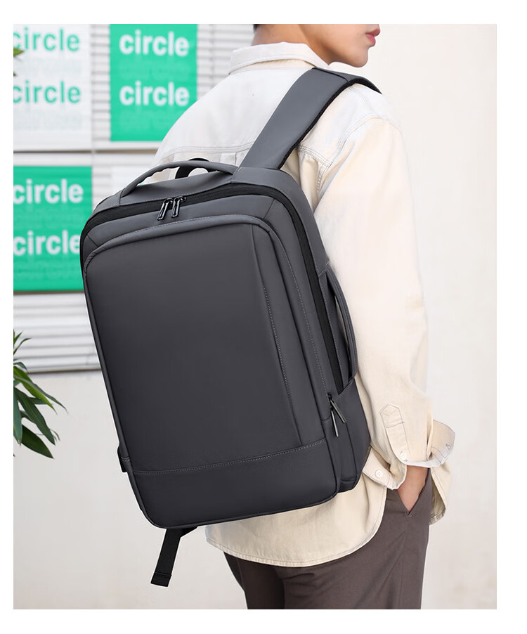 冰风纪轻奢品牌男士背包时尚可扩展大容量双肩包户外旅行包男款商务