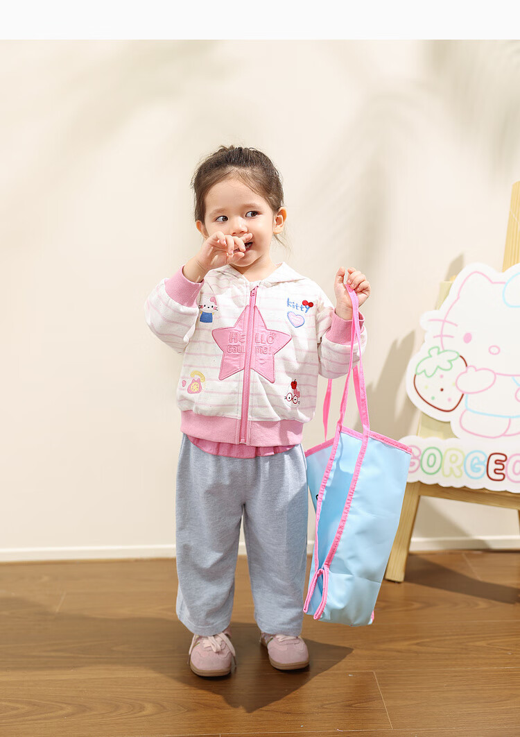 LUSON Little O Dad Baby Girl Autumn Outfit 2025 Spring and Autumn Long Sleeve Sweatshirt Jacket and Pants Baby Clothes 13