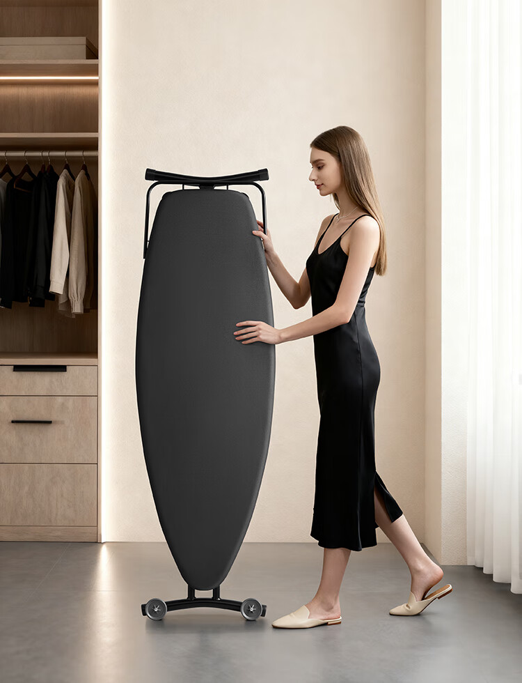 DAEWOO Folding Ironing Board Home Use Vertical Ironing Table Ergonomic Design Adjustable Height Ironing Board TB01 Deep Space Gray 6