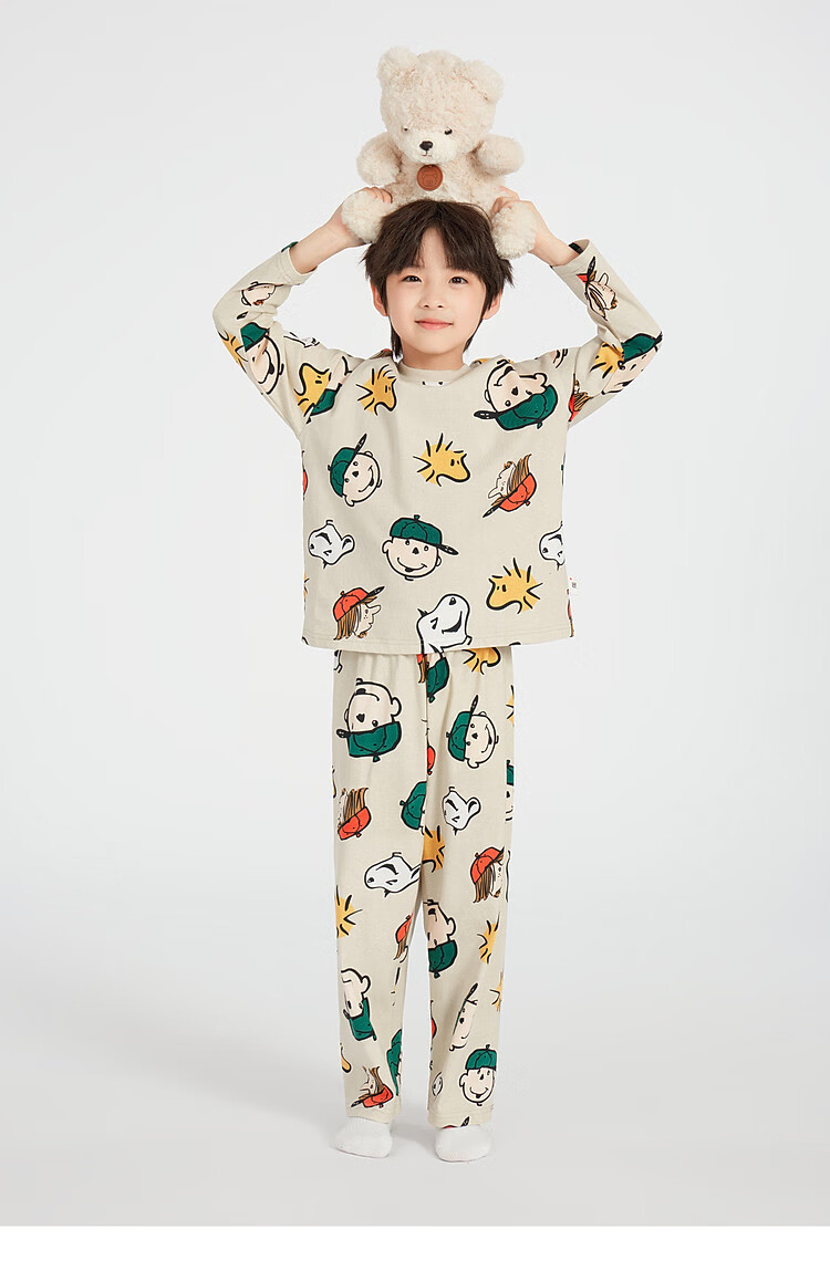 Duoduo Boys' Homewear Spring and Autumn Pure Cotton Skin-friendly Pajama Set 2026 New Children's Cartoon Printed Two-piece Set 15